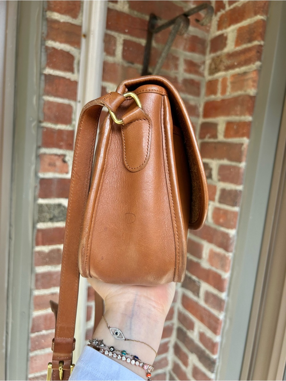 Vintage coach city bag style 9790 british tan crossbody turnlock retro y2k purse - Picture 3 of 13
